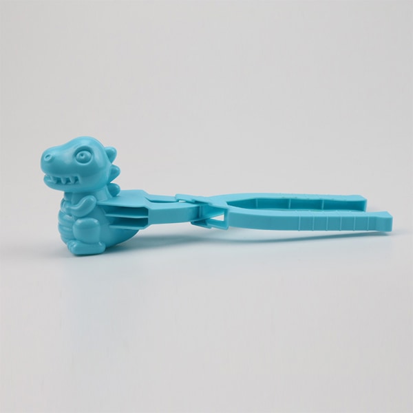Dinosaurieformad snöbollsmaskin Clip Snow Sand Form Tool för barn Sportverktyg Blue