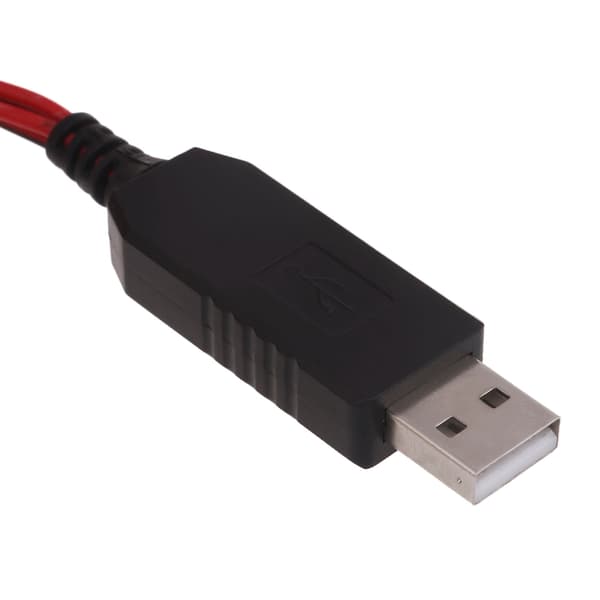 2-i-1 USB-strømforsyning 3V LR6 batterieliminatorbrytere for LED-lys