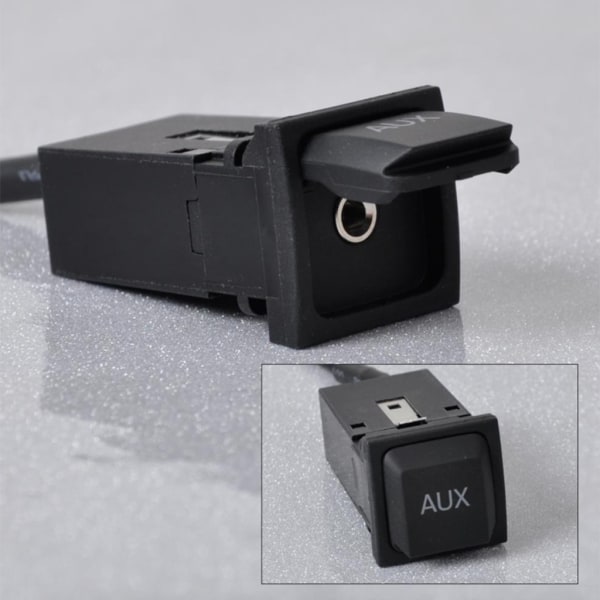 Slitstark bil AUX Switch Interface Adapter I Sockel Med Kabelmatta För VW RCD510 RCD310 RNS315 Jetta 5 MK5 Golf 6 MK6