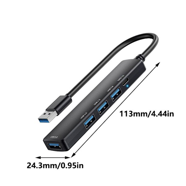 5 Gbps USB til 5-ports USB3.0 USB2.0 USB-splitter-hubs PC-computertilbehør