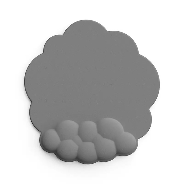 Moln Handledsstöd Musmatta Memory Foam + Gummibas Halkfri Silikon Handledssmärta Lindring för Gaming Musmatta Färgad