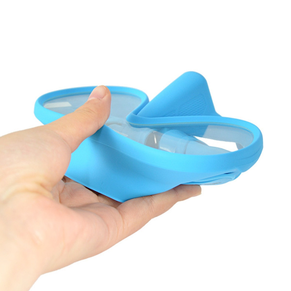 Dykmask Silikon Anti-dimma Snorkelglasögon Undervattensdykarglasögon Mask Simutrustning 5-färgad Red