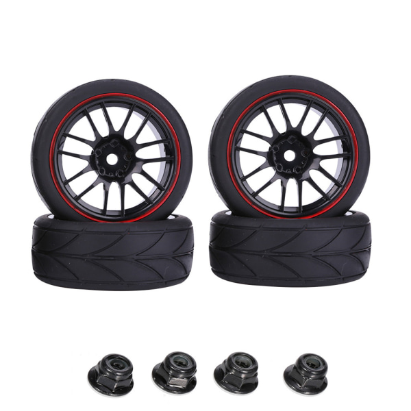 Fjärrkontroll Bil Buggy Däck Hjul Fälgar för 1/10 Modell RC Crawler Bil för Wltoys 144001