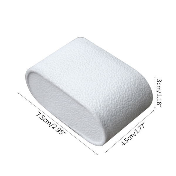 Bärbara klockkuddar Watch Armbandsur Display Pad Förvaringslåda Stativ Organizer Smycken för skyddskudde White