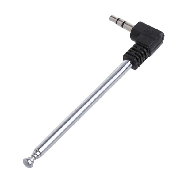 Stångantenn 3,5 mm Adapter FM Radio Antennkontakt AV StereoReceiver Förstärkare