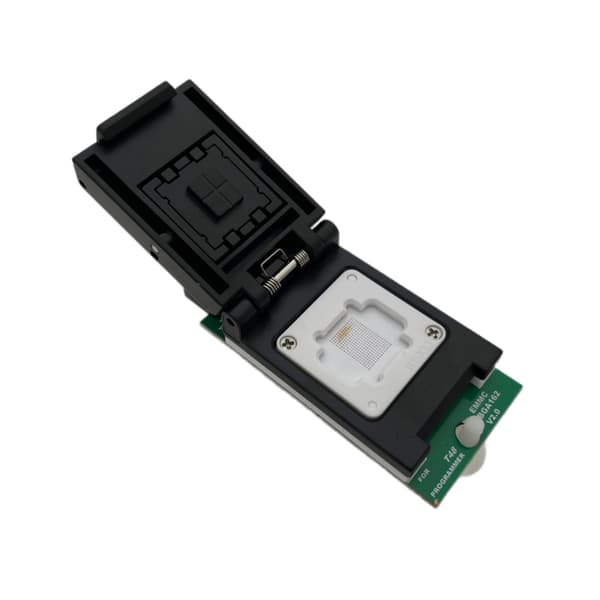 EMMC BGA162 -sovitin IC-liitinohjelmoija V2.0 kaksoispääkoettimen pidike