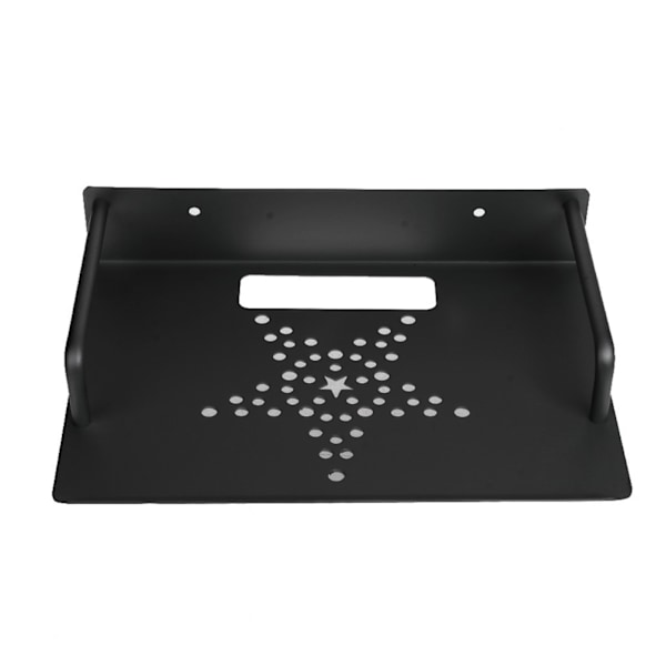 Väggmonterad Svart Förvaringshylla Aluminium Enkellager TV Box Router Set-top Boxar Stativ Hållare Rack Hållare Ställ