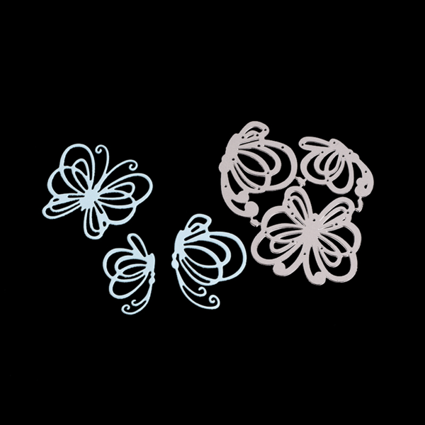 Blomma för fjäril Metal Cutting Dies DIY Scrapbooking Pappersstämpling Die Deco