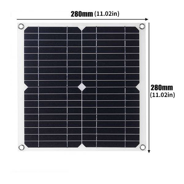 12W Solcellepanelsett med Solcelleladeregulator for Campingbåt 2