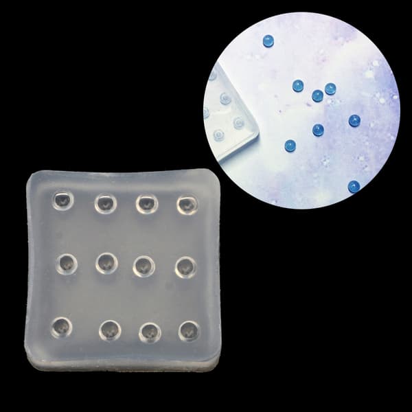 Silikoneforme til perler Runde perler Resinforme Mini Ovalt Vedhæng Epoxyform