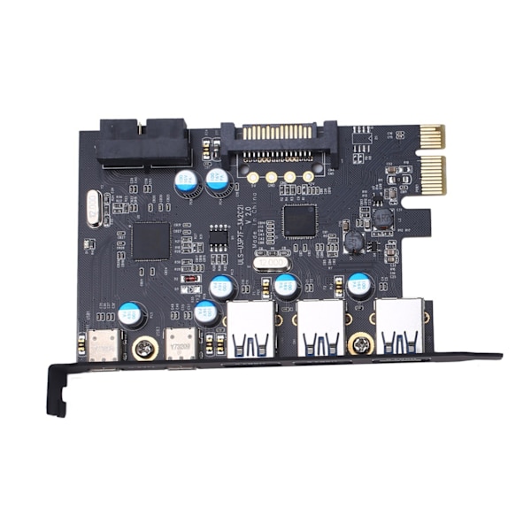 PCI-E USB3.0-kort 5-portar typ C (2) TypA (3) FL1100 Chip 5 Gbps utan extra power för stationär dator PC