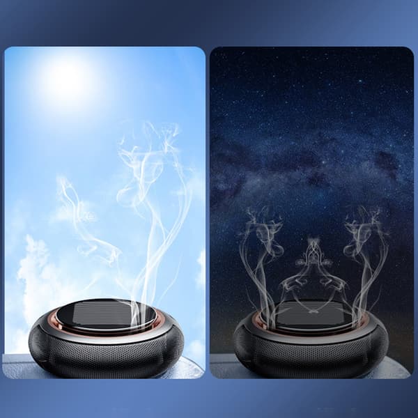 Bil Aromaterapi Aroma Diffuser Luftrenser Friskere Solenergi Roterende
