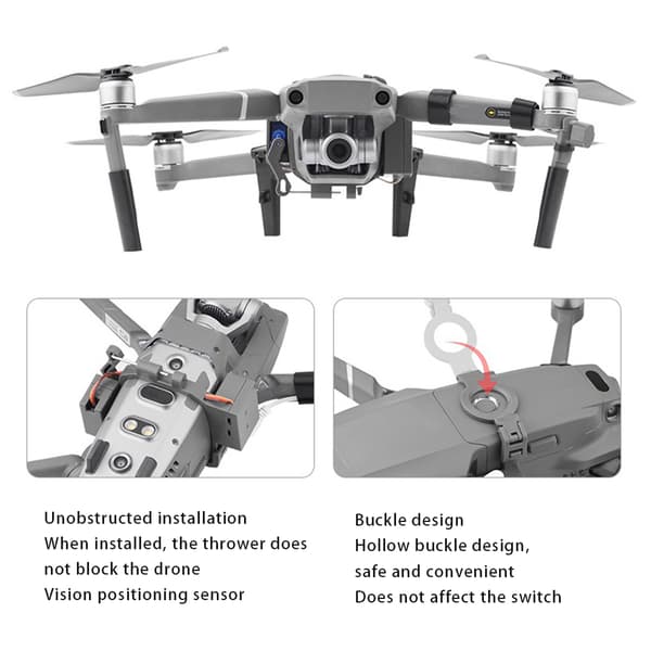 Drone Air Dropper til DJI-Mavic 2 Pro/Zoom Udgivelse Nyttelast Gave Redningsdele
