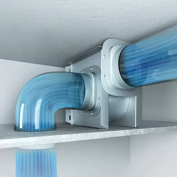 50mm 12W Udsugningsventilator Hjem Inline Rørkanalventilator Badeværelse Udsuger Ventilation