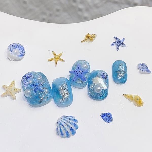 Silikoneform til håndværk, Oceanisk Tema til Resin Smykker, 2 Stykker