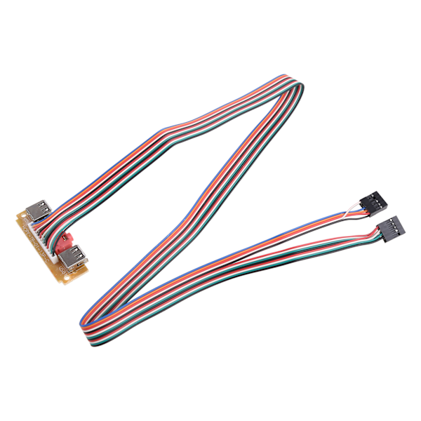 USB PC Dator för Chassi 6CM Frontpanel USB Ljudport Mikrofon Hörlurskabel Compu