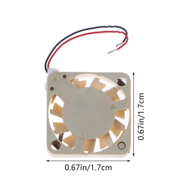 2 Ledninger Bare Ledninger Droner Køleventilator 1,7 cm Diameter 3200 RPM Til Elektronik