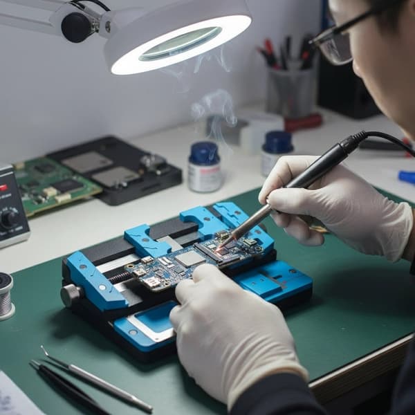 Telefonreparasjonsfeste Lagerholder for Telefon Hovedkort PCB Loding F