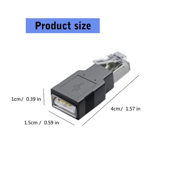 USB til RJ45 Ethernet Adapter til Kamera Desktop Routere Tilslutning 100Mbps