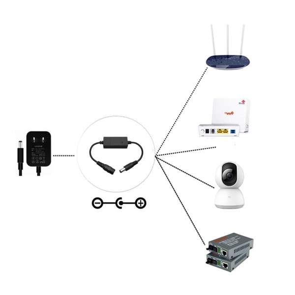 5V-24V 5,5x2,1mm WiFi Reset Rebooter 24 timmars automatisk omstartskabel för WiFi Bridge/för Cat/Router/Repeater Rebooter