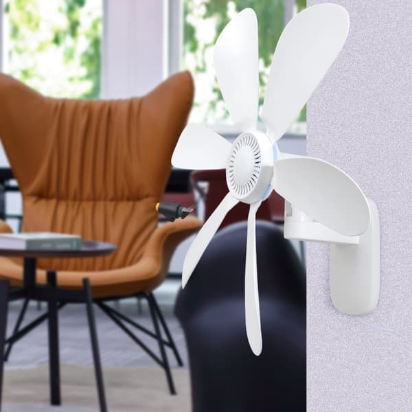 USB Vægventilator Pladsbesparende 16,5 tommer USB Køleventilator til Køkken Garage