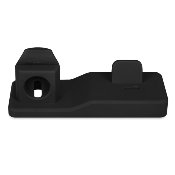 3 in1 Silikonhållare Dock för Apple Watch Kompatibel för telefon X XS XR MAX 6 7 8 för Airpods