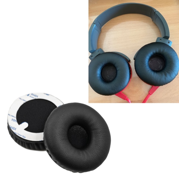 Ersättande öronkuddar i proteinläder för Sony MDR-XB650BT XB550AP XB450AP XB400 Hörlurar Öronkuddar, Headset-öronkuddar Blue