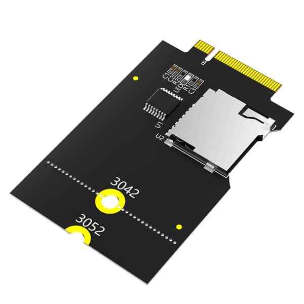Effektiv dataadministrasjon M.2 B Key USB-buss til SDXC-kort