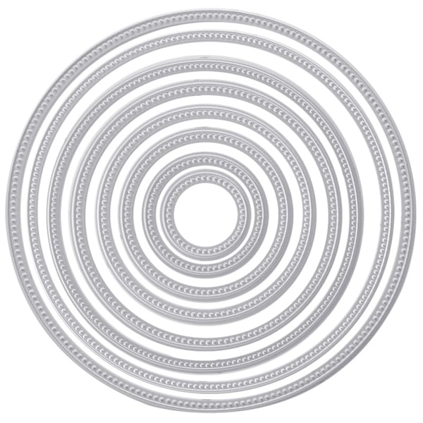 Cirkel Runde Metal Skærestencils DIY Scrapbooking Prægning Dekor Håndværk