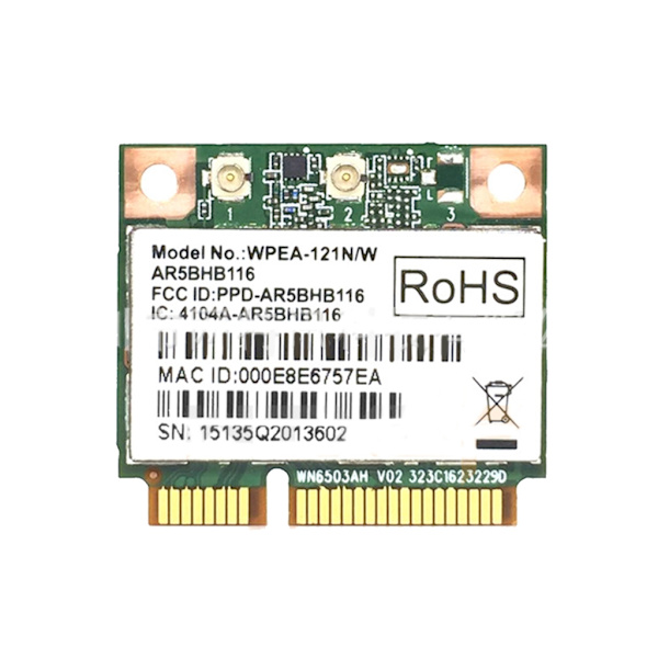AR9382 AR5BHB116 2.4G/5GHz WiFi Trådløst Netværkskort Mini PCI-E 300Mbps Til Win 7/8/8.1/10/Linux-