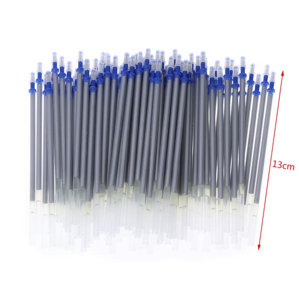 100 st Refill Pen Silver Lead Pen Märkpennor för Tyg Läderskor