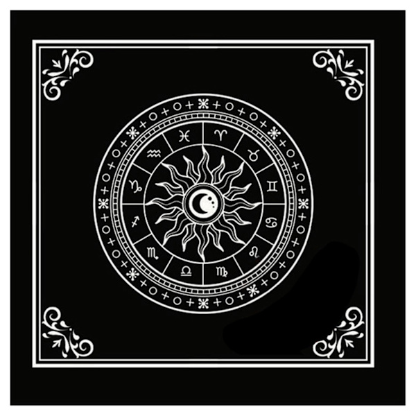 Ikke-vevd Tarot Alter Duk Rune Spådom Alter Tarot Patch Borddeksel For Magikere Daglige Brettspill Kortmatte