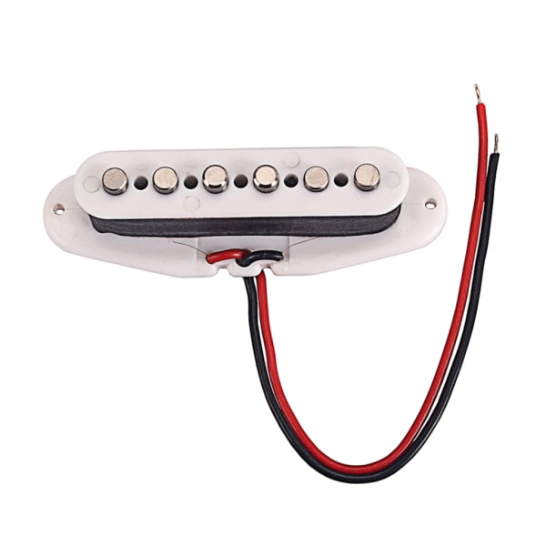 Single Coil Pickup Alnico 5 Strat Pickuper Halsgitarr Pickuper förskjutna för Strat Squier elgitarr, vit
