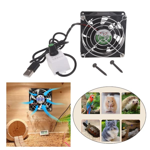 USB Køleventilator til Elektronikkøling - Kompakt og Kraftfuld Udstødningsventilator