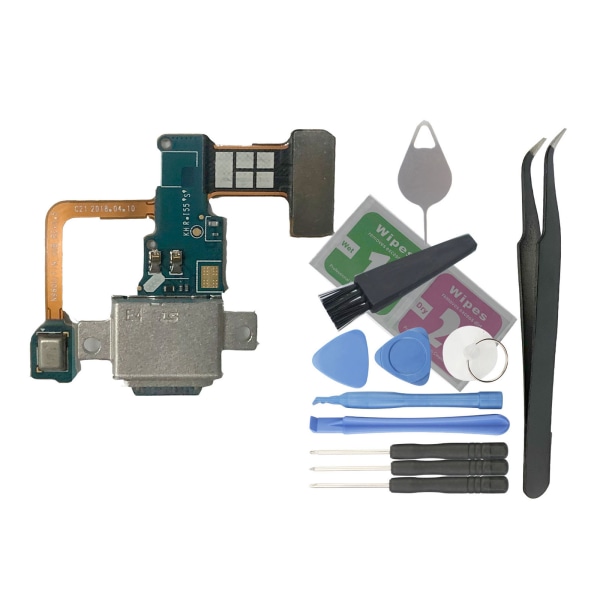 USB Opladningsdock Oplader Jack Stik Port Flex Kabel med Mikrofoner til Galaxy 9 N960U N960F Tail Plug