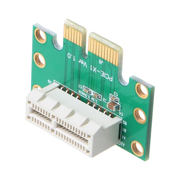 X1 Adapter Riser-kort PCI E PCIE X1 til X1 Sporkonverterkort 1U Server Chassis