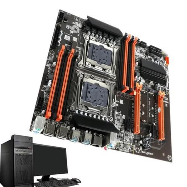 X99 Moderkort med dubbla processorer Stöder LGA 2011 och 2011 3 för X99 Chipset DDR4