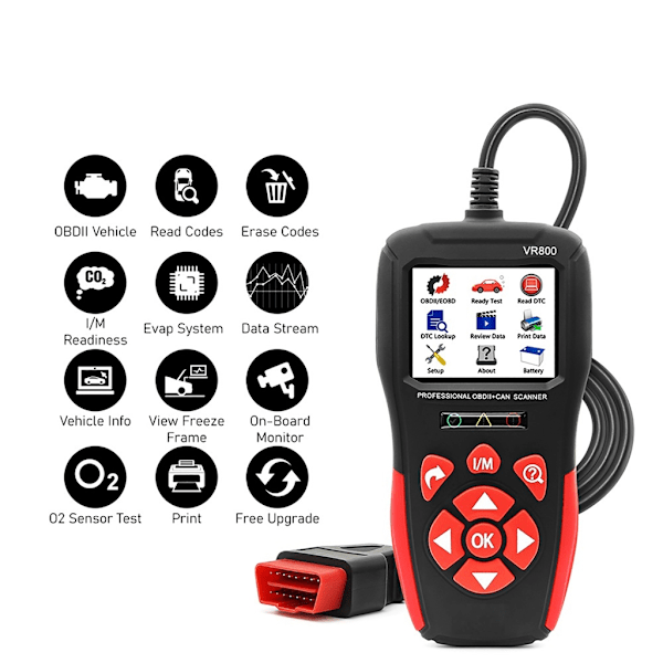 VR800 CAN Diagnostikverktyg Auto Kodläsare Auto Scanner Verktyg
