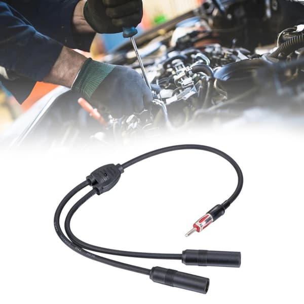 19in Y Adapter Connector Køretøjstilbehør Antenne Splitter Adapter Kabel