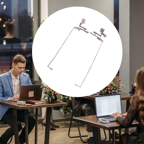 För HP Chromebook 15-DE TPN-C140 Vänster+Höger Laptop LCD-skärmgångjärn Set Notebook Laptop LCD-skärmgångjärn