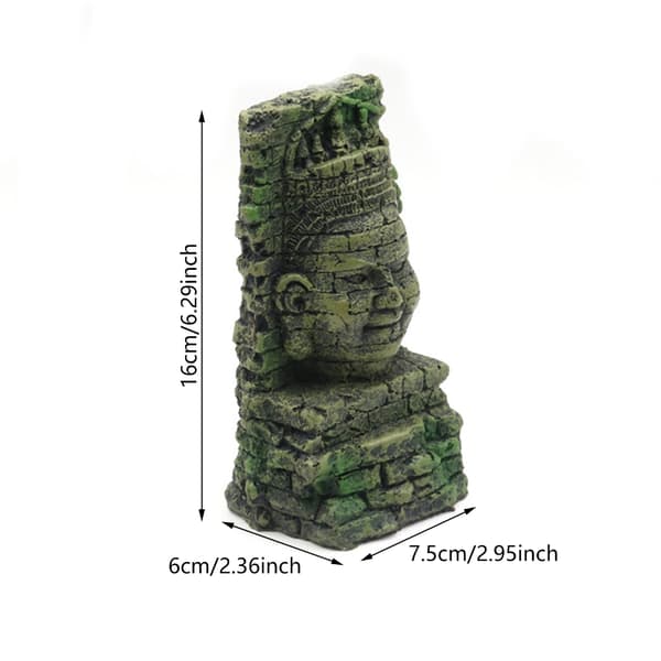 Akvarier Landskab Kunstig Romersk Buste Figur Statue til Akvarier