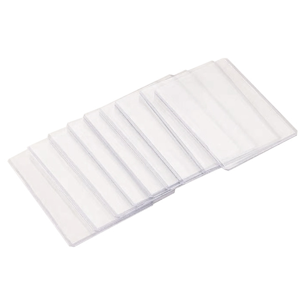 25 st/Set 3x4 Tum Spelkort Yttre Fickor Skydd PVC Brädspel Samlarkort Plast Samlarhållare Sportkort