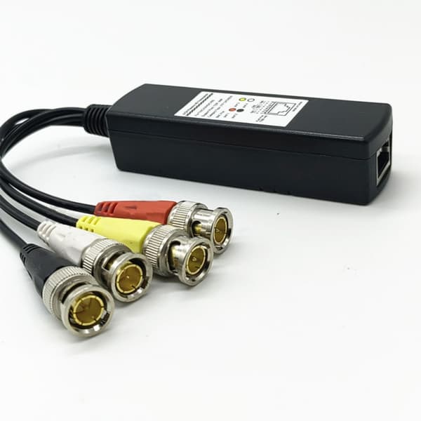 Högklar Passiv Video Balun Transceiver för 8MP Säkerhetskameror Enheter