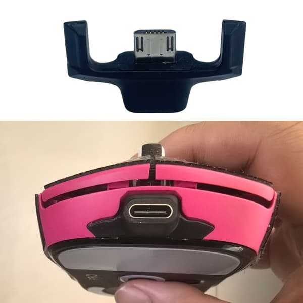 Plast Micros USB Typ C-adaptrar för GPW/GPX Gamingmusunderhåll