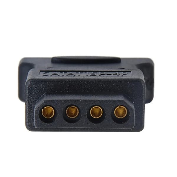 Sata 15pin Han til Stor 4pinIDE Strømstik Konverter Adapter