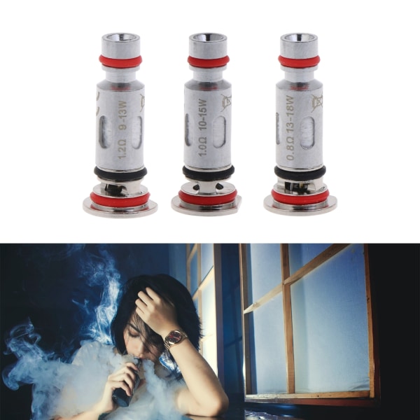 5 st/lot 0,8/1,0/1,2 ohm UN2 Meshed-H Coils Kostymbyte metallspolar för Caliburn G Pod /KOKO Prime Vaper Starter Kit 1.0ohm