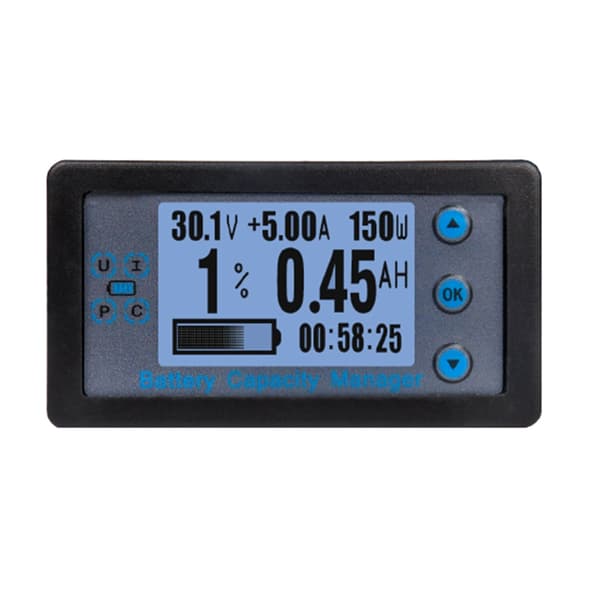 Batterikapacitetsindikator DC8V-120V Bil Motorcykel Voltmeter Spændingsmålere