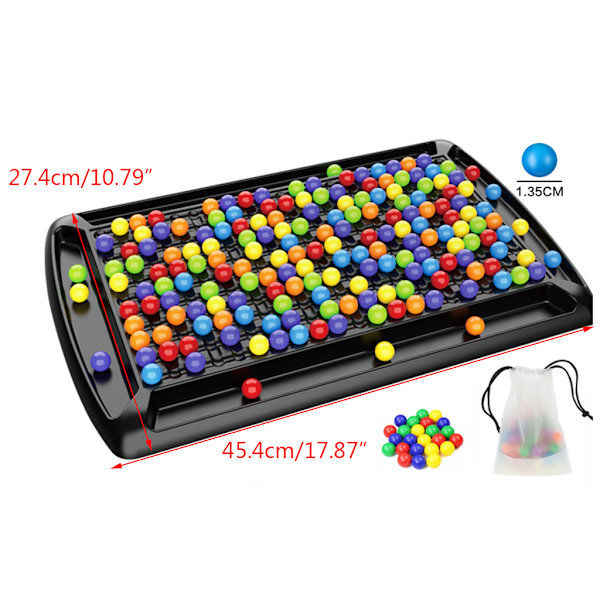 Pussel Magic Chess Brädspel Rainbow Ball Set Elimineringsträning Färgglad interaktiv sticksåg Pedagogiska leksaker