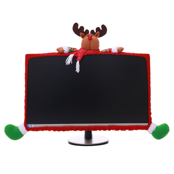 Jul cover Söt Santa Snowman för docka Elastic Laptop Deco null - Elk