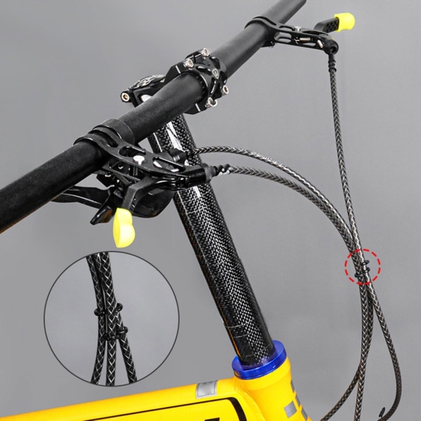Cyklar Bromskabelklämmor S-krokklämma för landsväg Mountainbike Cyklar Bromskabel S stilklämmor Spänne Linjer Linjeklämma 20pcs